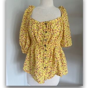 LIFE floral blouse • Large
